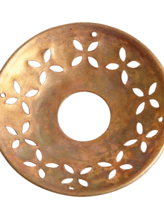 ljusmanschett metall mässingsfärgad ø8,5 cm