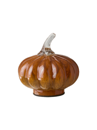 pumpa i glas orange ø12x12cm