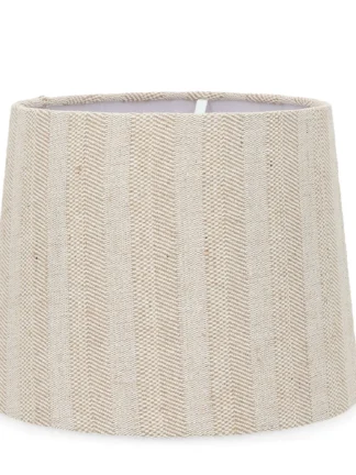 lampskärm rand linne beige ø26x20cm
