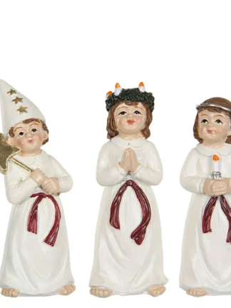 luciatåg 5st figurer 5x12cm