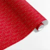 Presentpapper Eco Friendly FriendlyFriendly Merry Christmas i guld på Rött 70x200cm