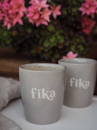 Majas Mugg Feelgood Mugg - Fika Grå 7,5x8,5cm 250ml