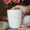 Majas Mugg Feelgood Mugg - Fika Vit 7,5x8,5cm 250ml