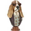 Basset Hund Med Glasögon 22x22x40cm