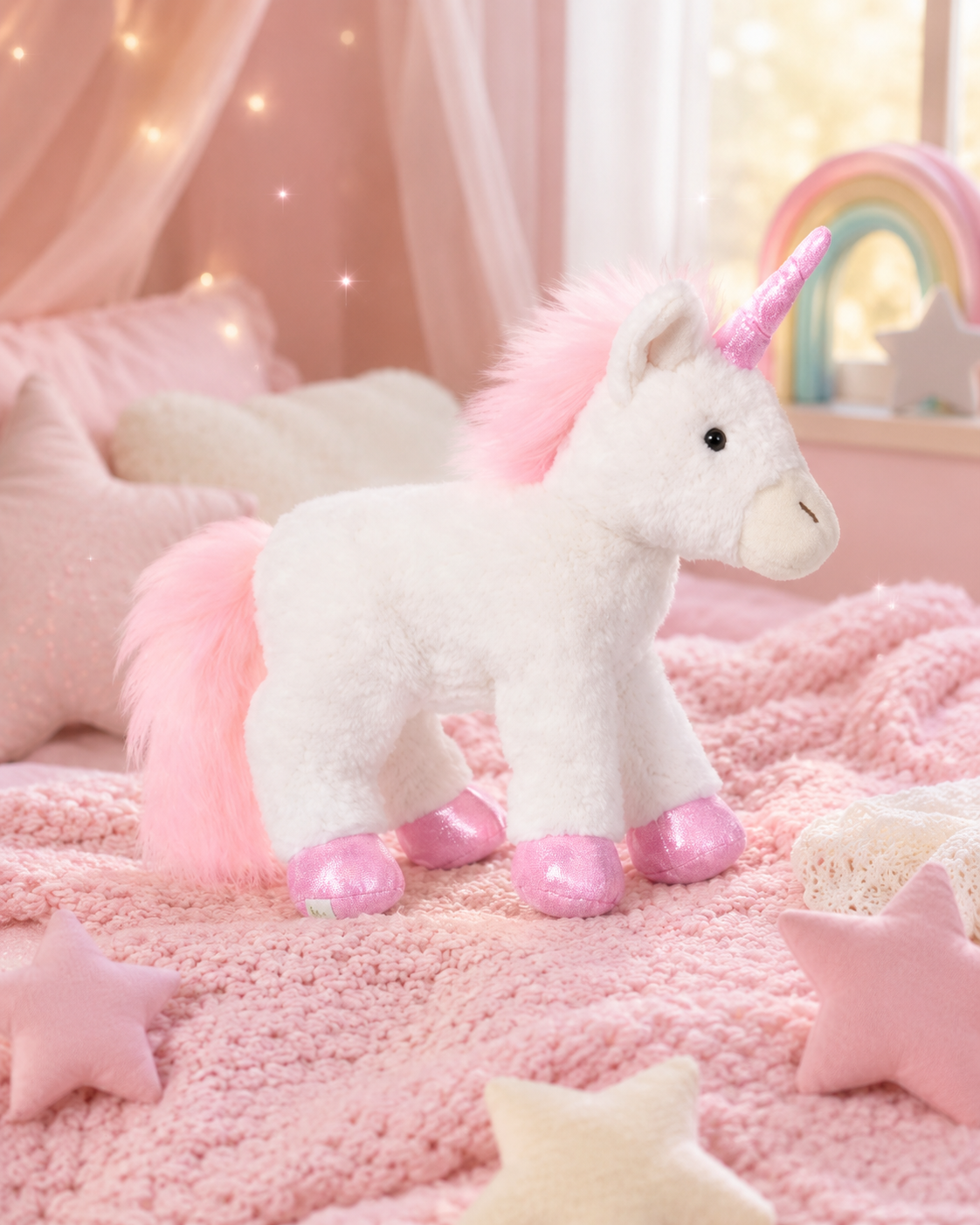 mjukdjur bukowski unicorn vit 25cm - bild 3