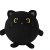 Squishy-boll svart katt - Mjukdjur för barn 13x14cm