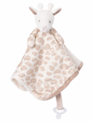 snuttefilt bukowski levi med giraffhuvud och beige prickmönster