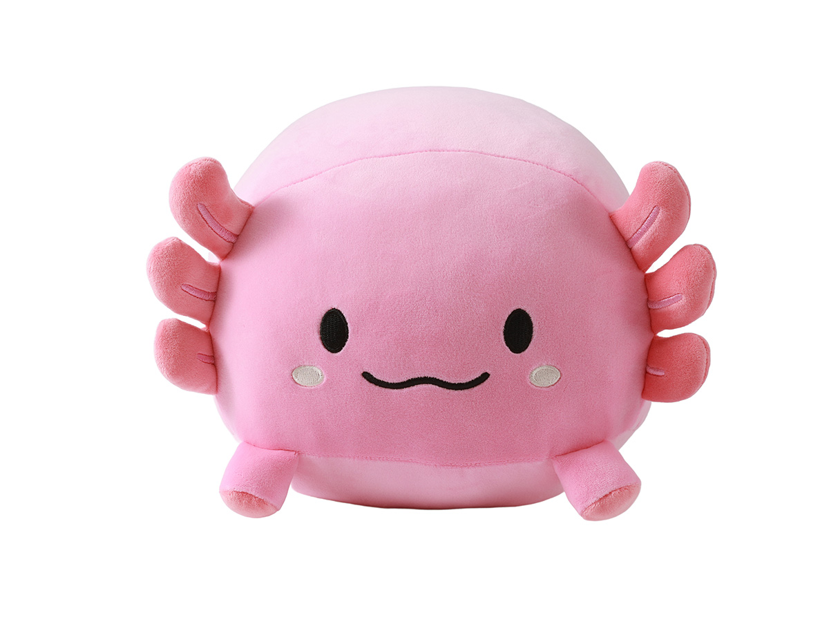 squishy-kudde axolotl - mjukdjur för barnrum