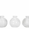 Vas Mini Glas Klar Ø8x3,5x8cm