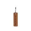 Nyckelring i teak "Ge Aldrig upp" 7x2cm