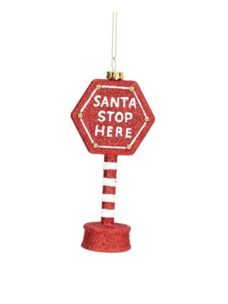 julkula stoppskylt tomte 7x14x13cm