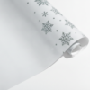 Presentpapper SilverEco Friendly Glitter Snowflakes On White 70x200cm