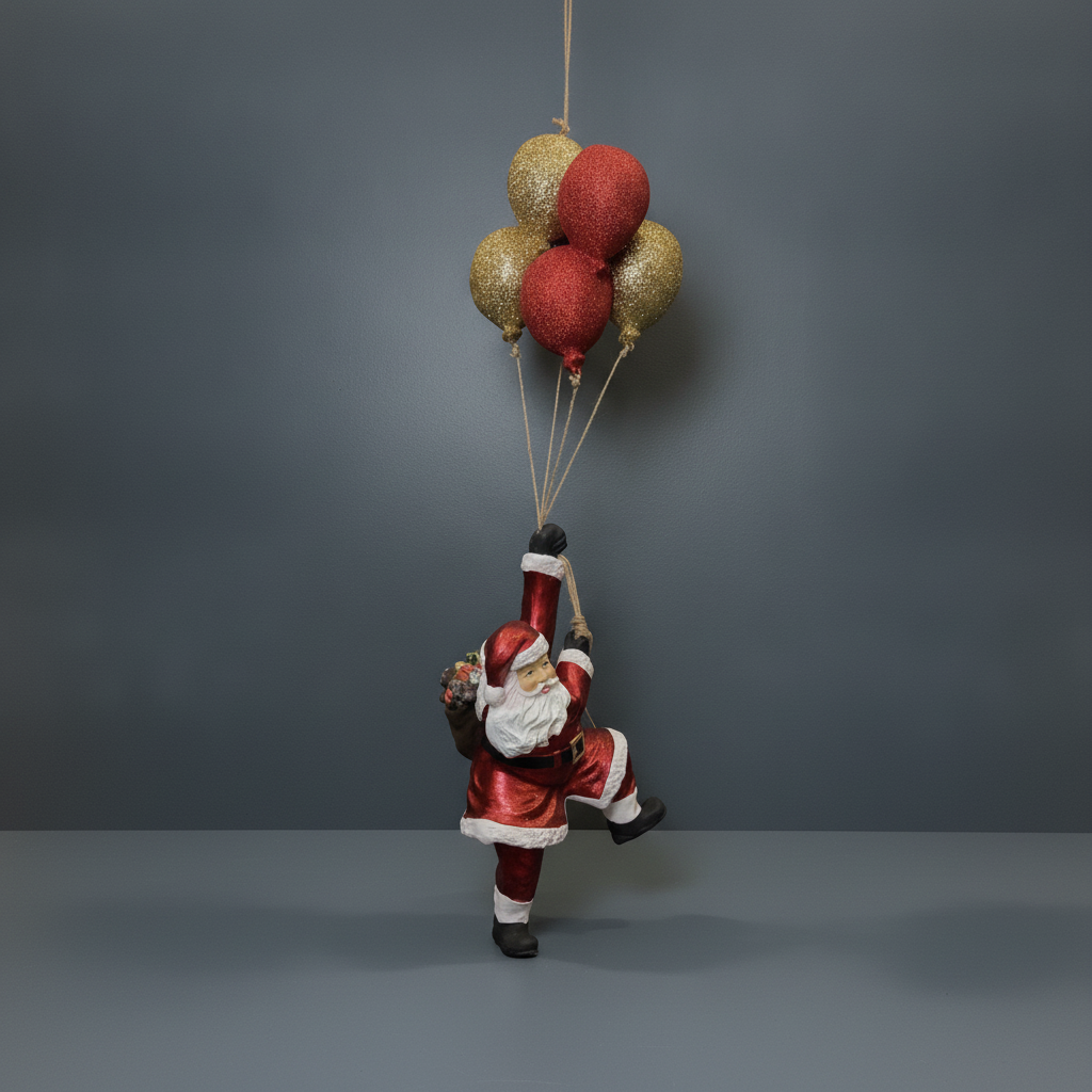 tomte med ballonger xl