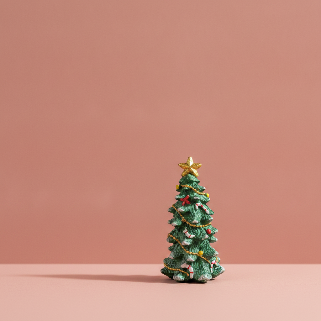 julgran med dekoration 10cm