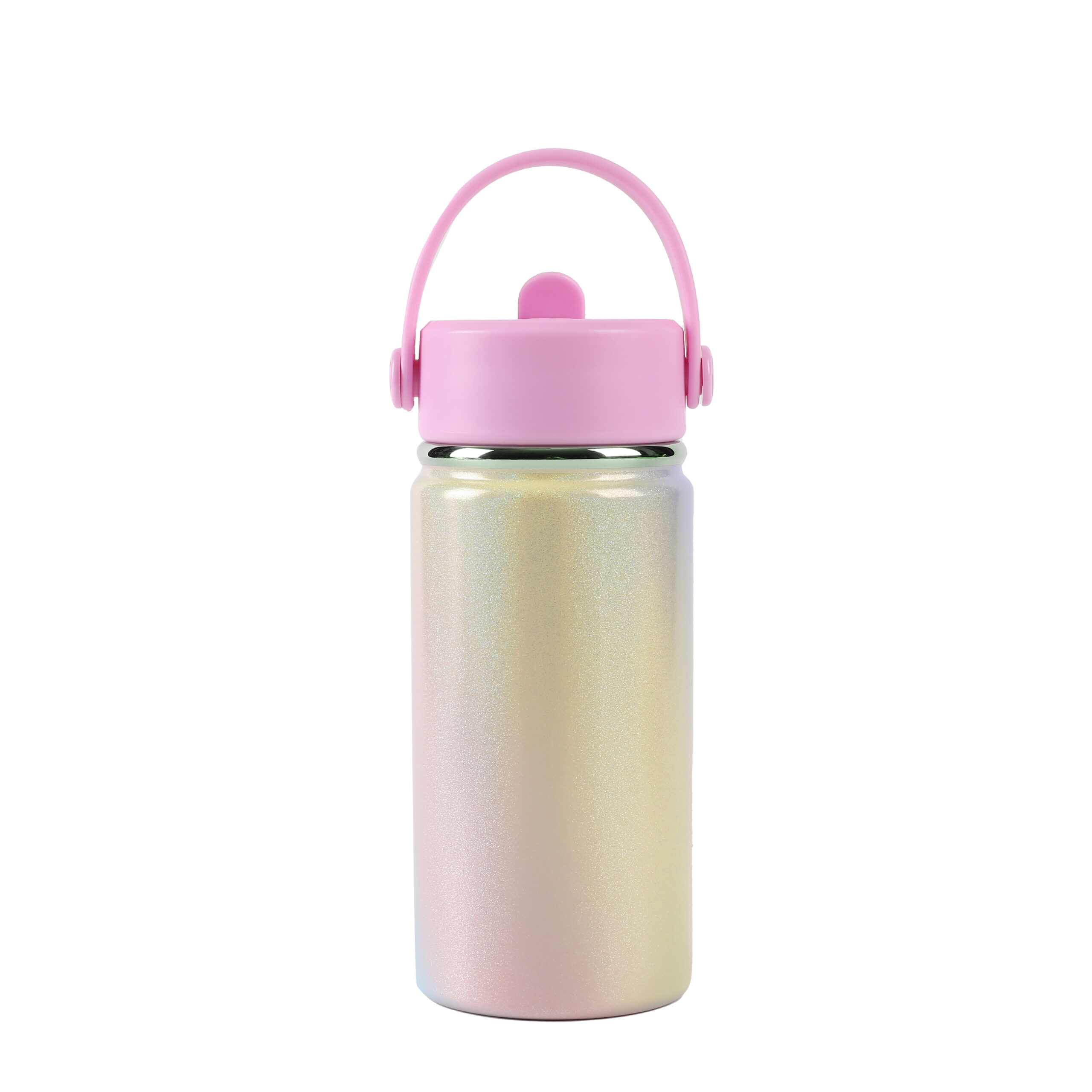 regnbågsfärgad termoflaska 400 ml med handtag