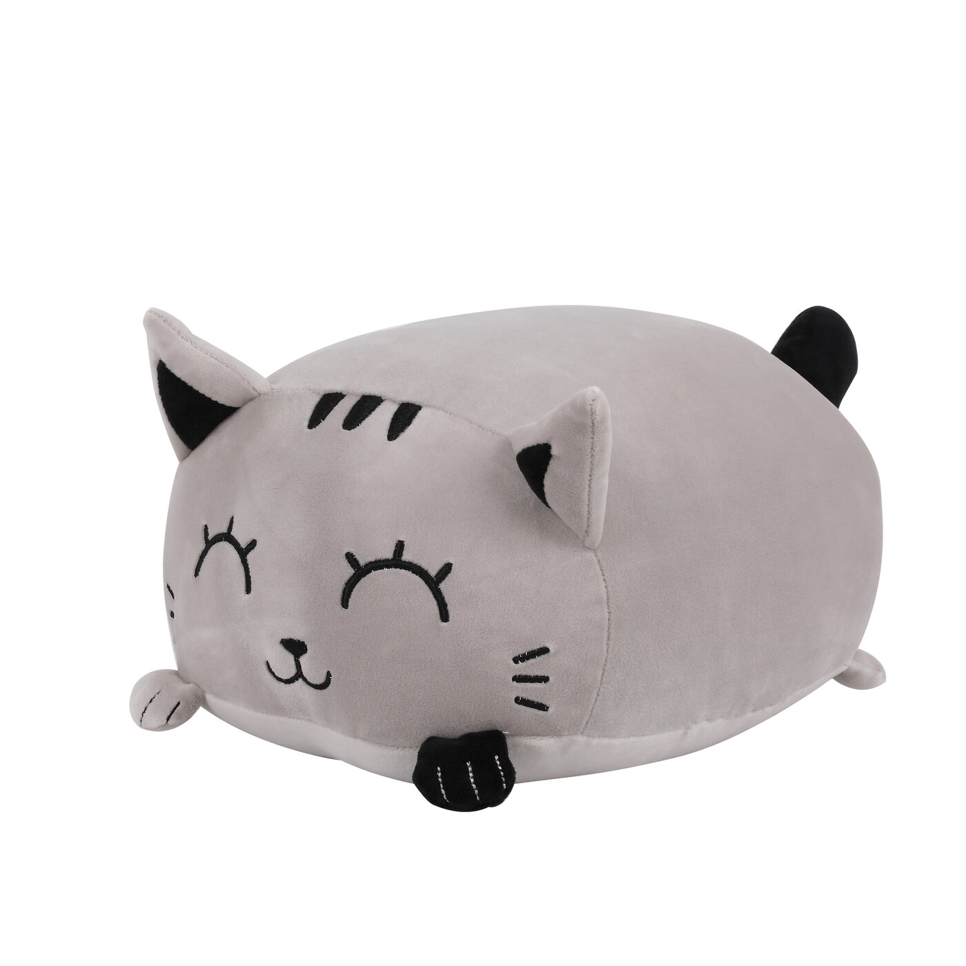 squishy-kudde katt grå - mjukdjur för barnrum