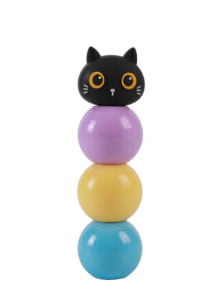highlighters 3 färger svart katt 3x3x10,5
