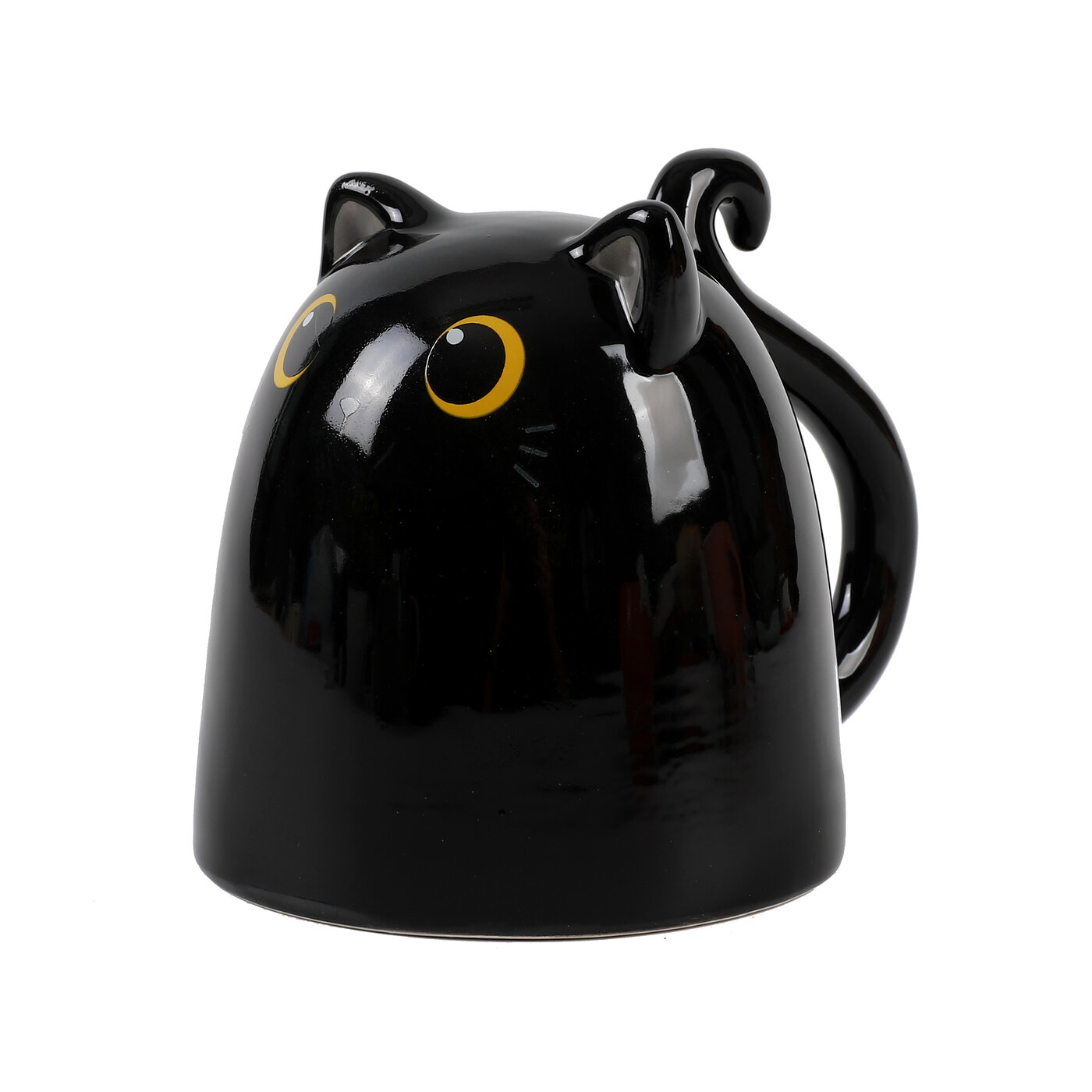 katt svart mugg – keramik 9x12,5x10 cm