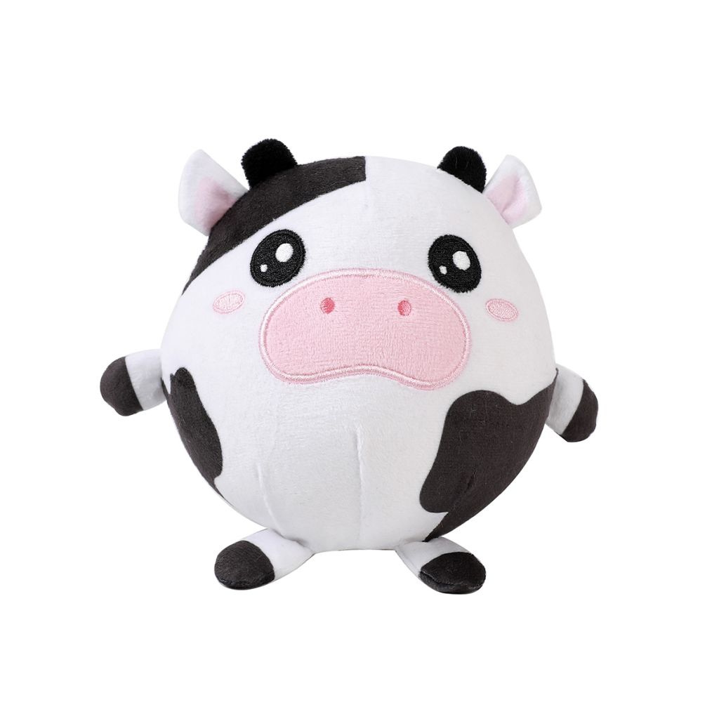 ko squishy-boll – mjukdjur 13x14 cm