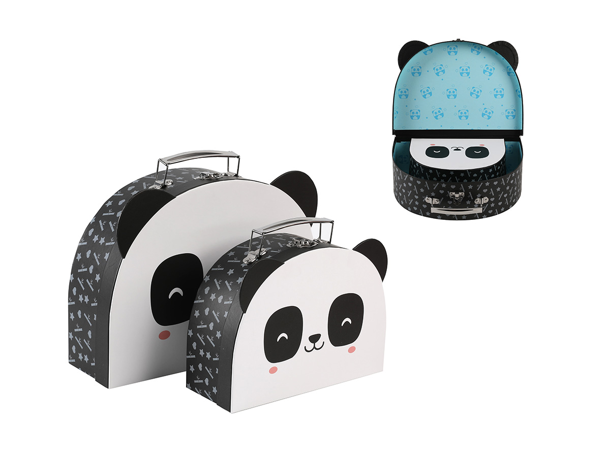 pappväska panda liten