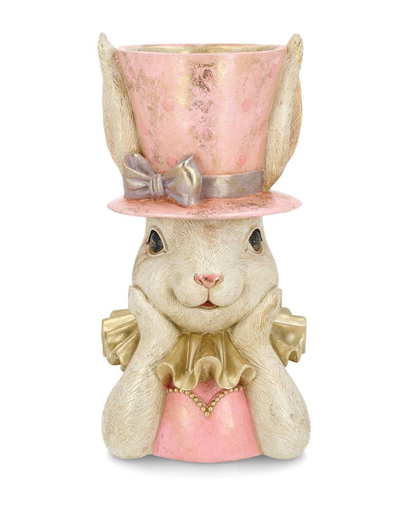 byst kanin hatt cirkus rosa 16x14x34cm