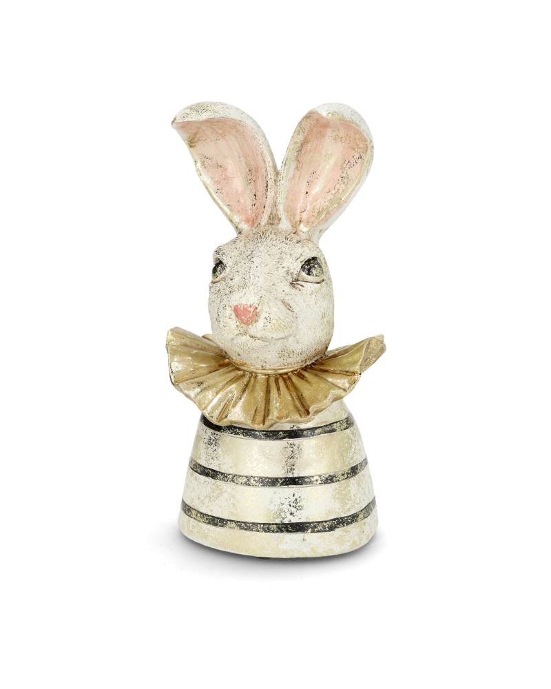 byst kanin med krage ø10x20cm