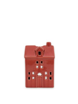 ljuslykta hus led rost m 8x7x13cm