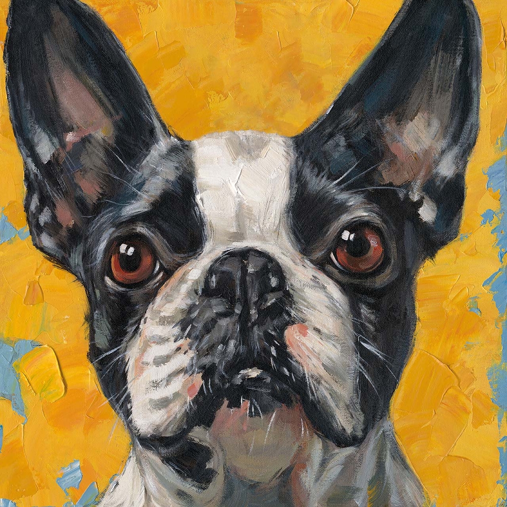 oskar — handmålad akryl på duk, 70×70 cm
