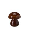 Svamp Glas Rund Hatt Brun Large 12x13cm