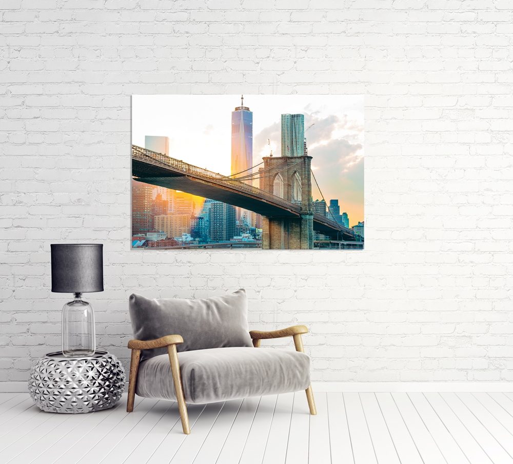 brooklyn bridge 2 — uppsatt i ett rum