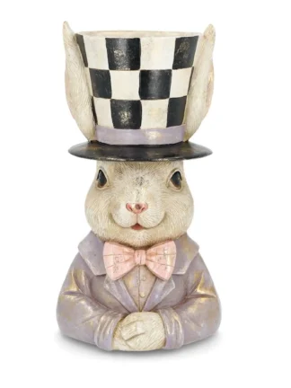 byst kanin hatt cirkus 18x16x34cm