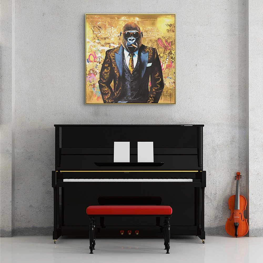 gorilla style — uppsatt i ett rum