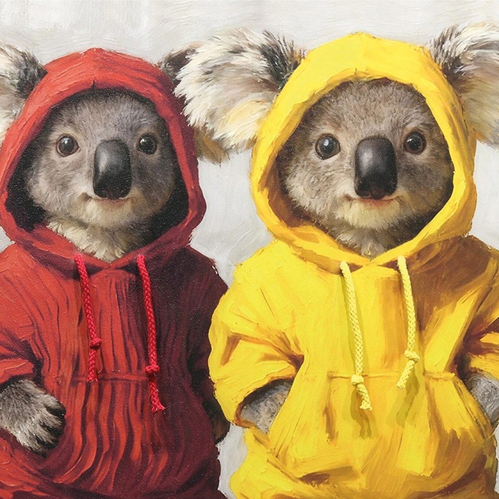 litet gäng i hoodie — närbild på ytan