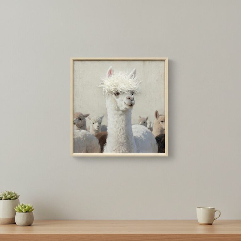 Mod att vara unik — handmålad akryl på duk, 60×60 cm