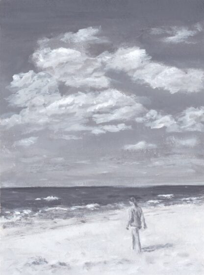 Ensam på stranden