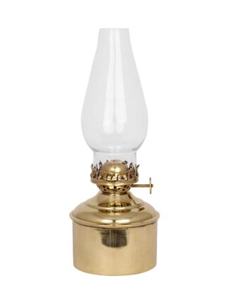 fotogenlampa haga i mässing med glascylinder