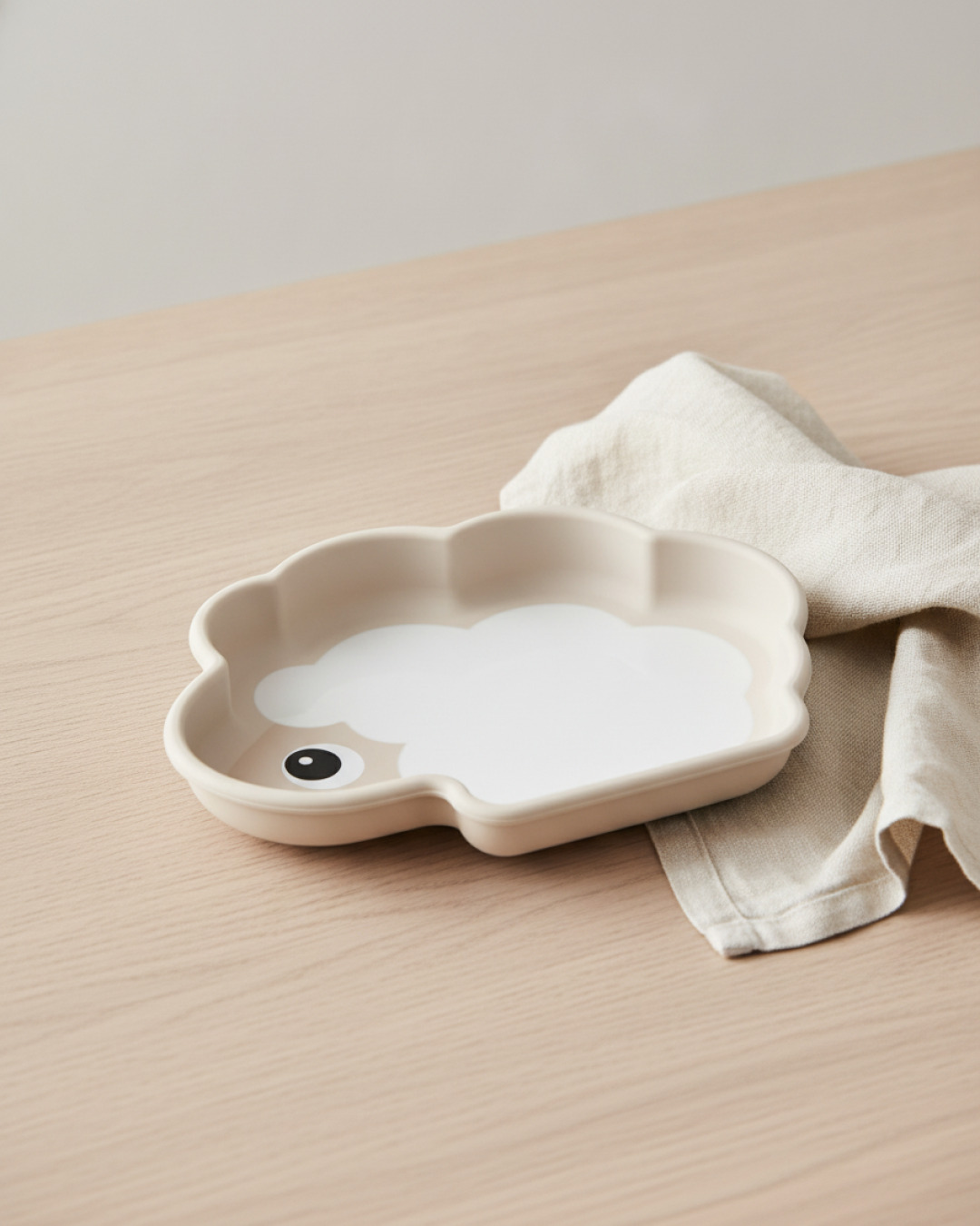 skål silikon stick&stay sheepy sand 15x11x h4cm – miljöbild