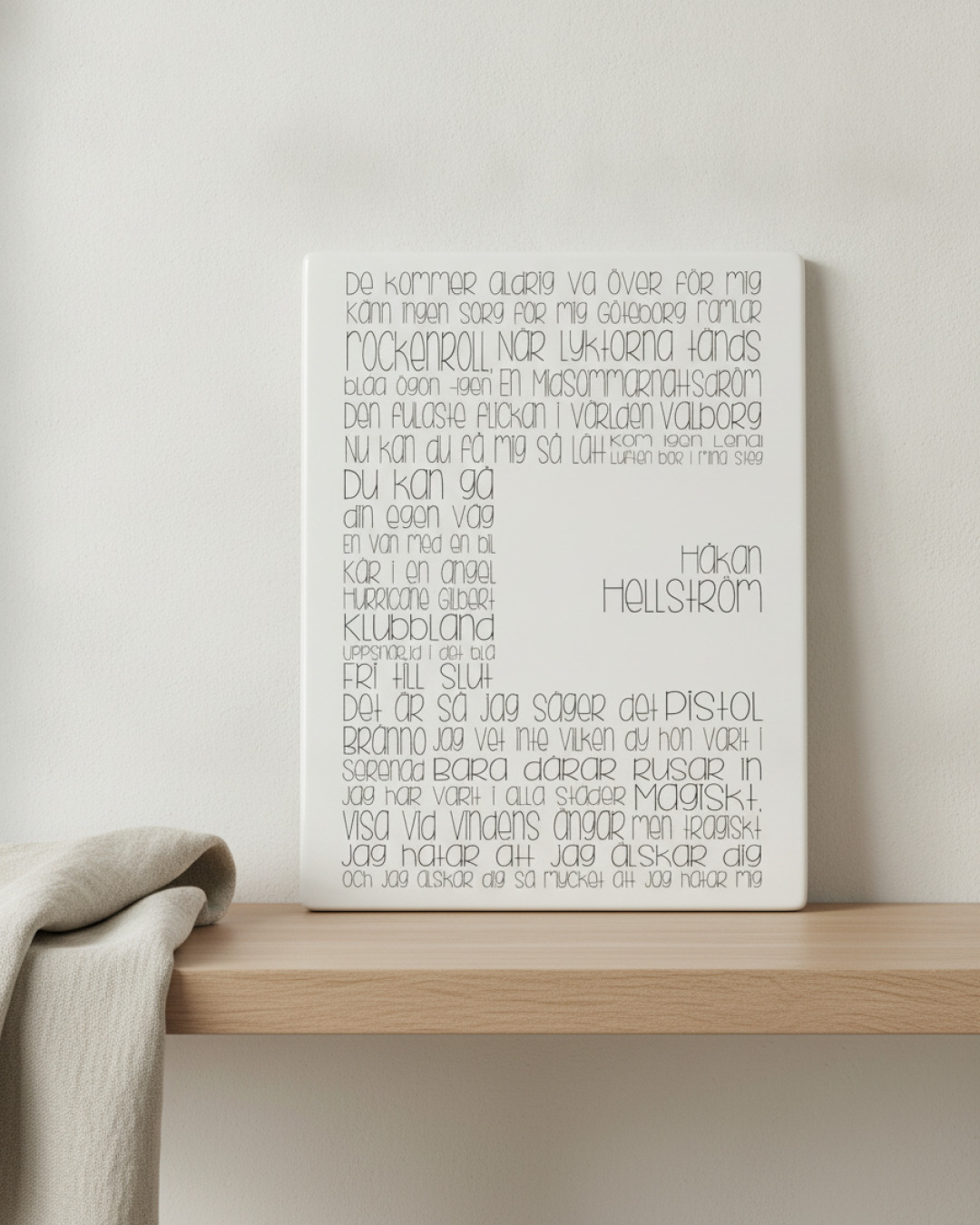 poster textposter – håkan – miljöbild