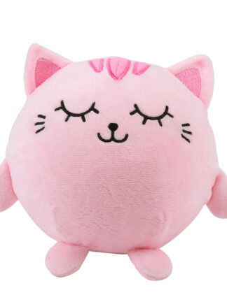 rosa katt squishy-boll 13x14 cm