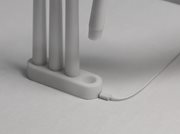vit laddstation för fyra led-kronljus med usb-c från uyuni
