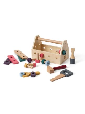 verktygslåda i trä – kid's hub 22,5x13,5x15 cm