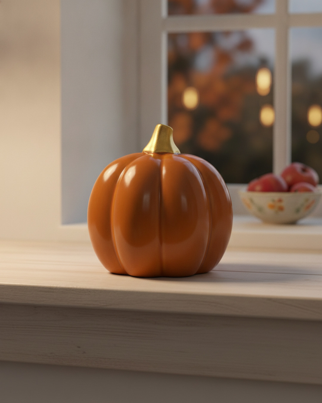 pumpa orange hög l 10x10x9.2cm – miljöbild