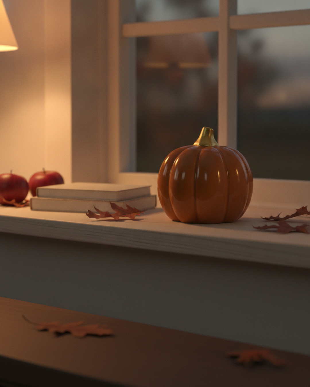 pumpa orange hög l 10x10x9.2cm – miljöbild