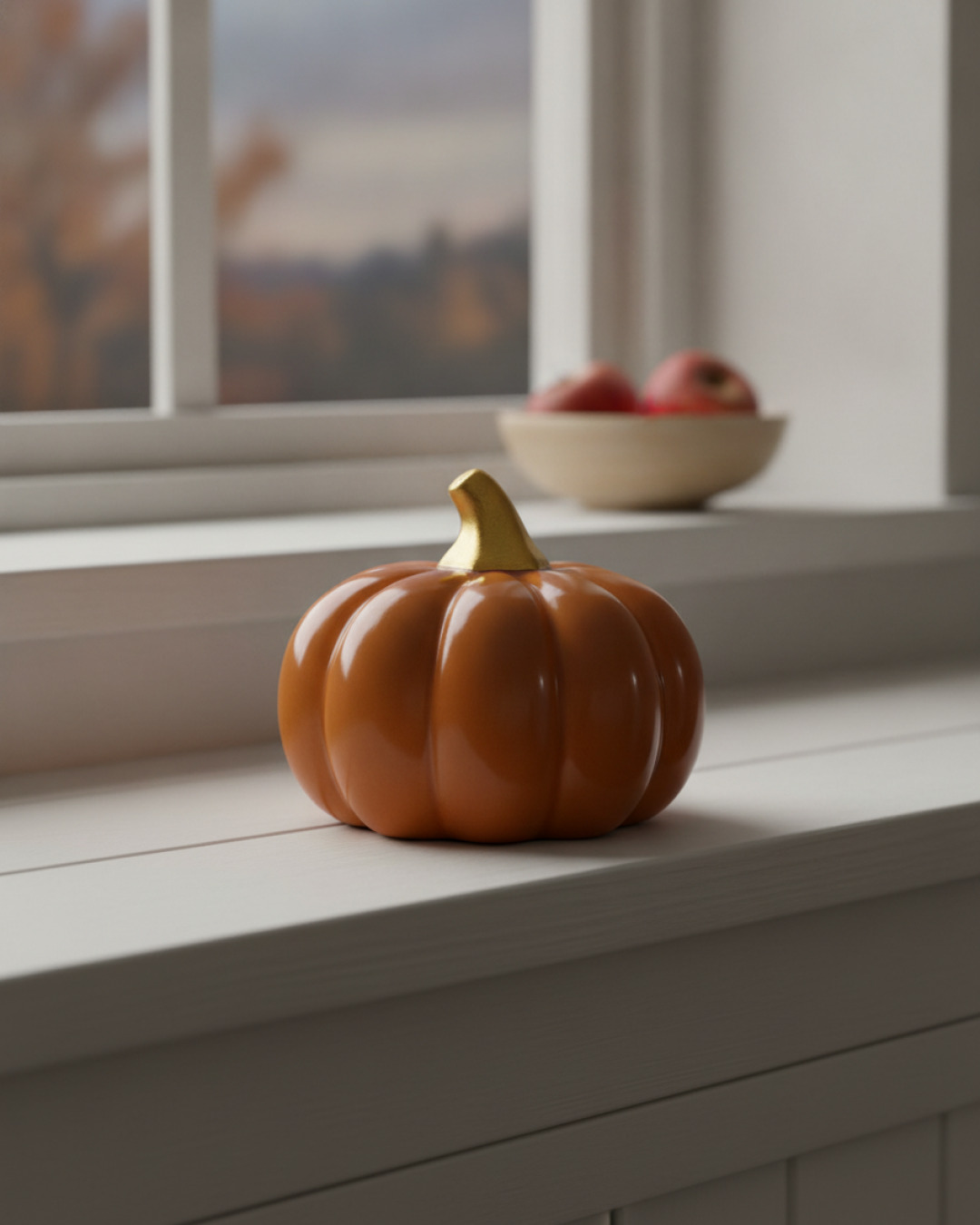 pumpa orange låg l 10.5×10.5x8cm – miljöbild