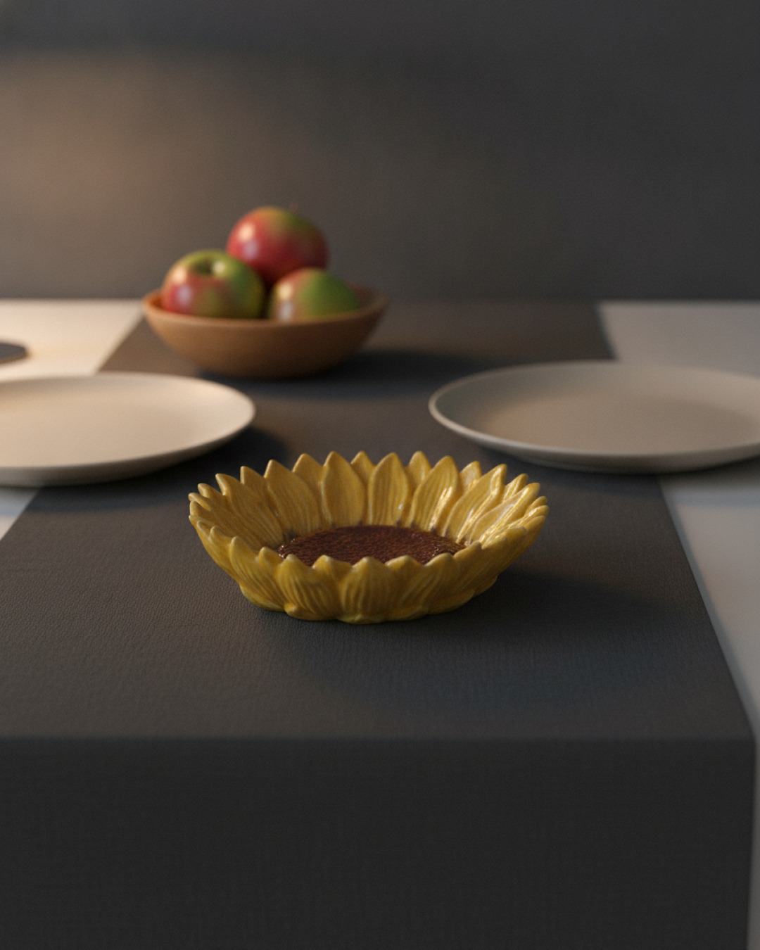 blommskål solros 20x6cm – miljöbild