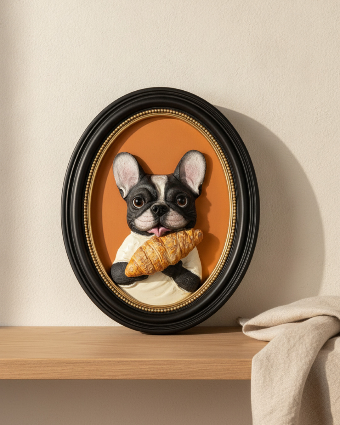 tavla söt hund 23x5x30,5cm – miljöbild